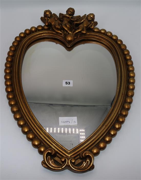 Heart shaped mirror